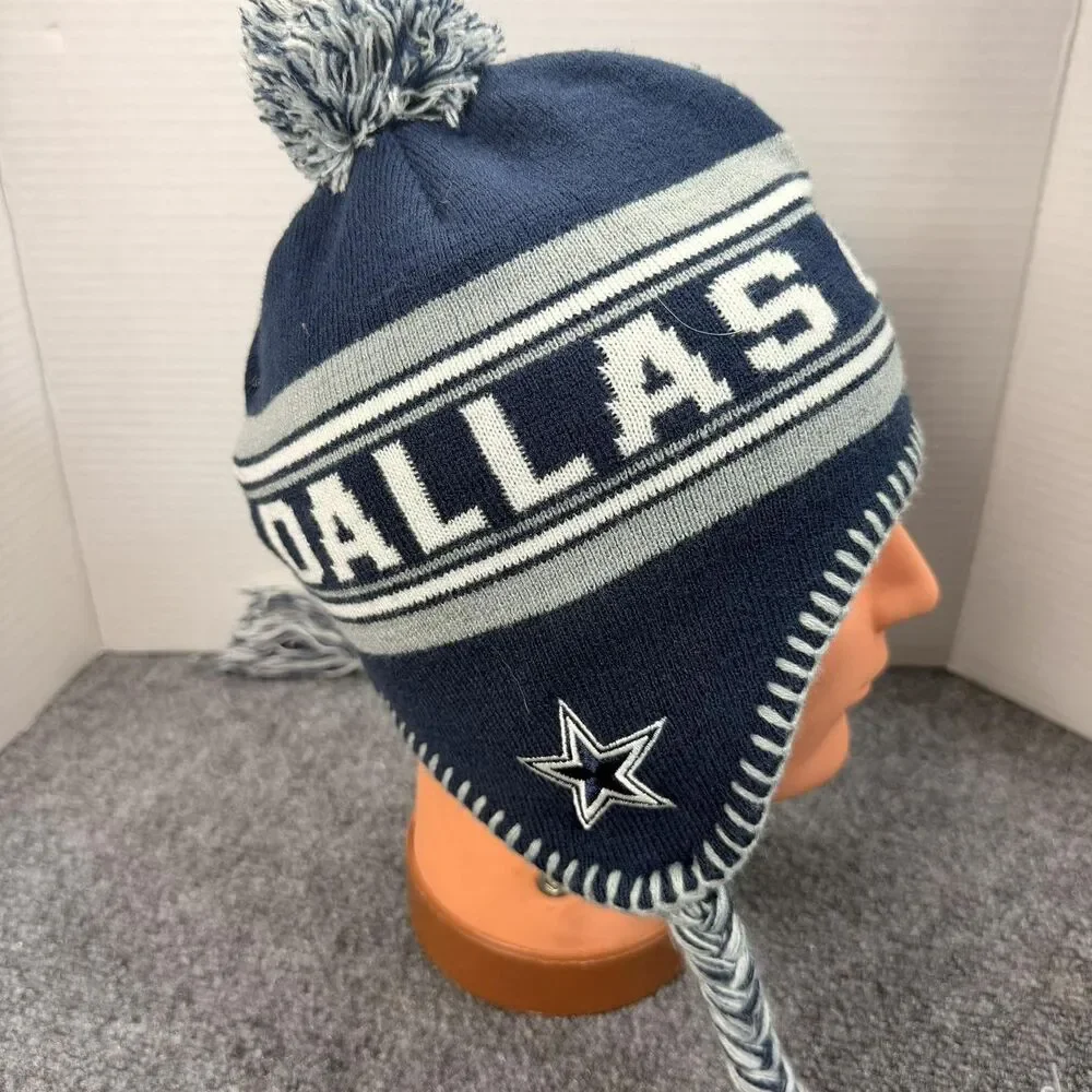 Dallas Cowboys Hat Cap Youth One Size Blue Beanie NFL Football Team Apparel